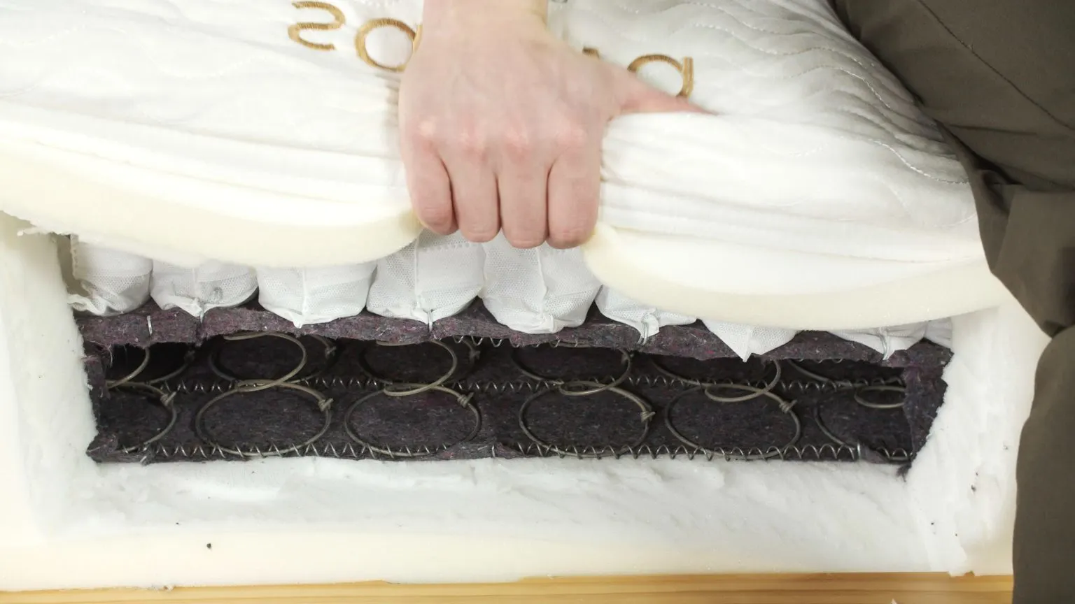 Saatva mattress layers test